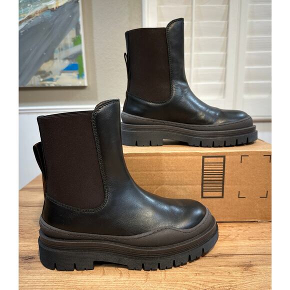See By Chloé Alli Leather Chelsea Boot Black Size 36 EU 5.5 US NWOB Classic Boot - Picture 2 of 12